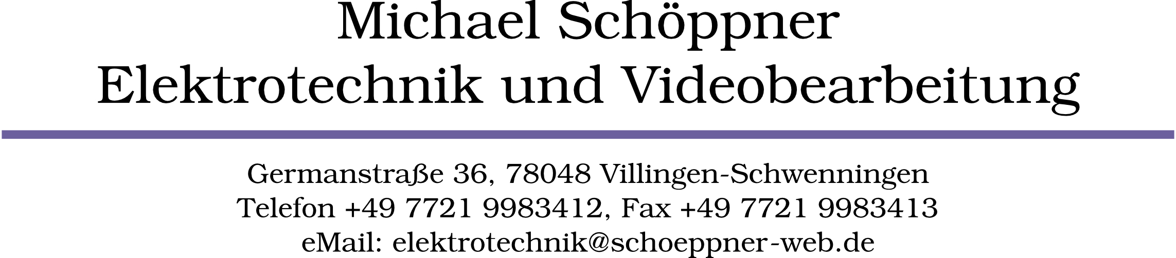 Michael Schppner - Elektrotechnik